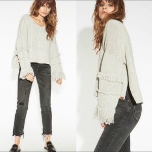 One Teaspoon Jethro Fringed Knit Sweater XS
